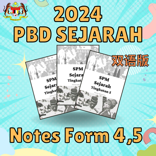 SPM Sejarah笔记 双语版 KSSM Format Form 4-5